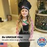 Novelty Place Kid's Apron with Chef Hat Set (3 Set) - Skin-friendly Children’s Bib with Pocket - Cooking, Baking, Painting, Training Wear - Kid's Size (6-12 Year, Black)