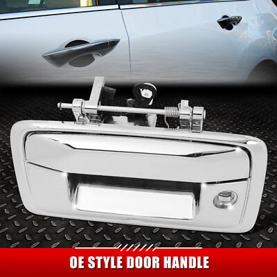 ДЛЯ 14-15 SILVERADO SIERRA ХРОМИРОВАННАЯ РУЧКА ЗАДНЕЙ ДВЕРИ БАГАЖНИКА с ОТВЕРСТИЕМ ДЛЯ КАМЕРЫ