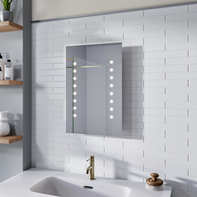 Bathroom led mirror sale battery