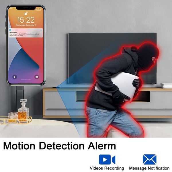 WiFi Spy Camera 1080P Hidden Cam Motion Detection Night Vision Home Security - Image 5