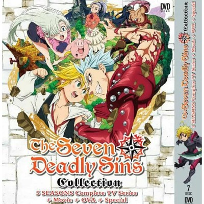 ANIME DVD THE SEVEN DEADLY SINS SEASON 1-5 (100 EPS+4 MOVIE) ENG DUB FREE REGION