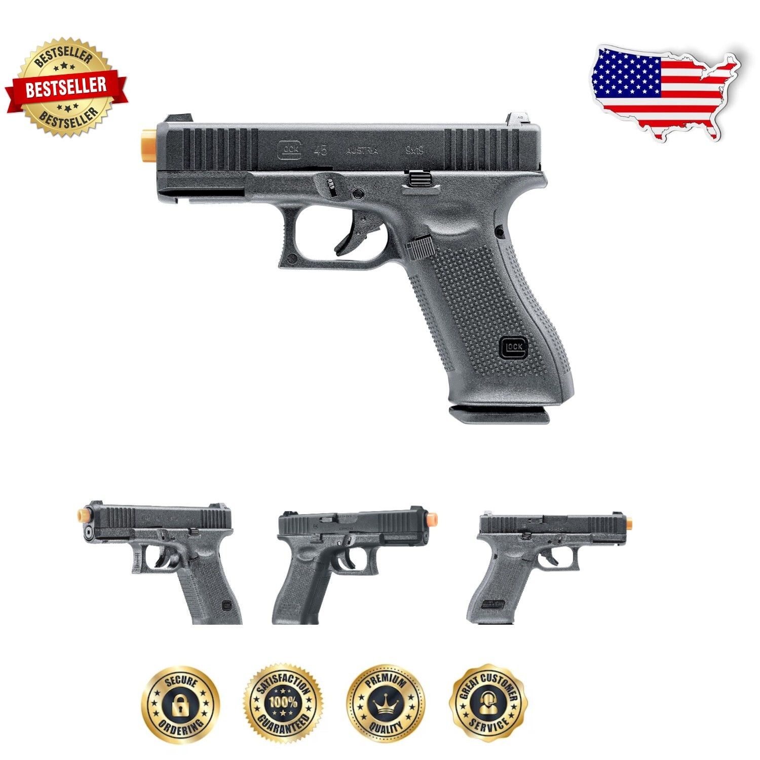 Glock 22 ホロサイト、ストックおまけ付き Factory GLOCK 22 Gen 2 .40 S&W Cal. Complete* Slide Upper