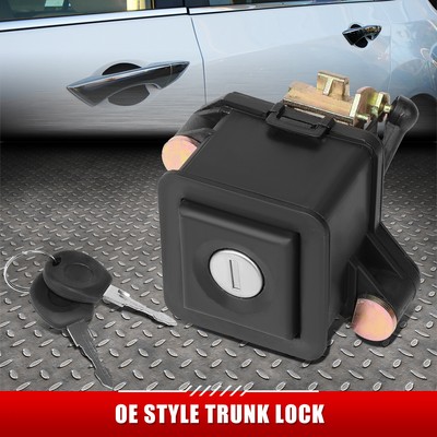 ДЛЯ 90-94 VW PASSAT ТЕКСТУРИРОВАННЫЙ ЧЕРНЫЙ ЗАМОК ЗАДНЕГО ЛЮКА ЗАДНЕЙ ДВЕРИ БАГАЖНИКА С КЛЮЧАМИ