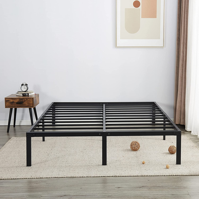 King, King Bed Frame,metal 14 Inch Platform Base Foundation Heav