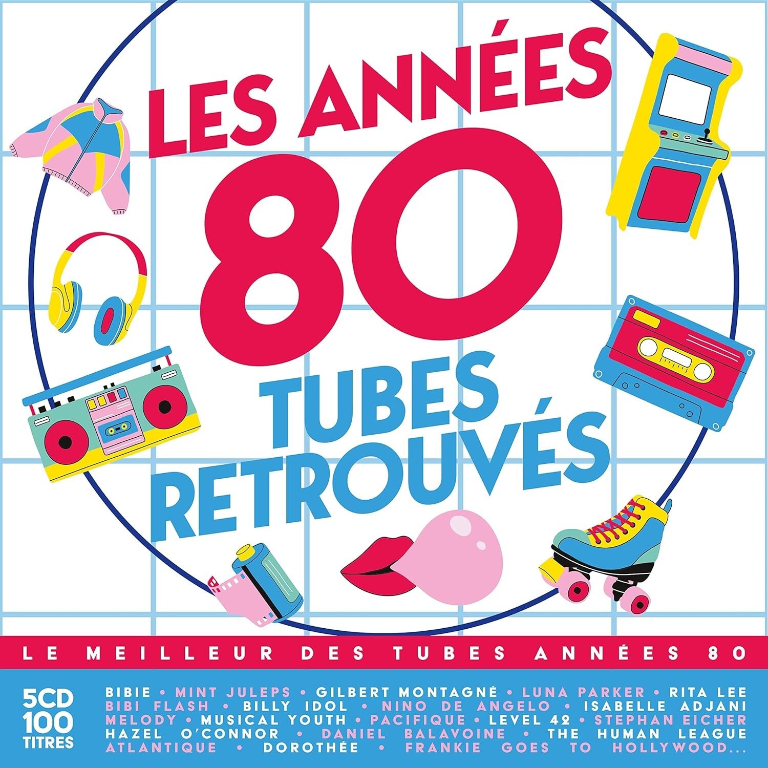 FRENCH BOX SET DIGIPACK 5xCD ALBUM LES ANNEES 80 TUBES