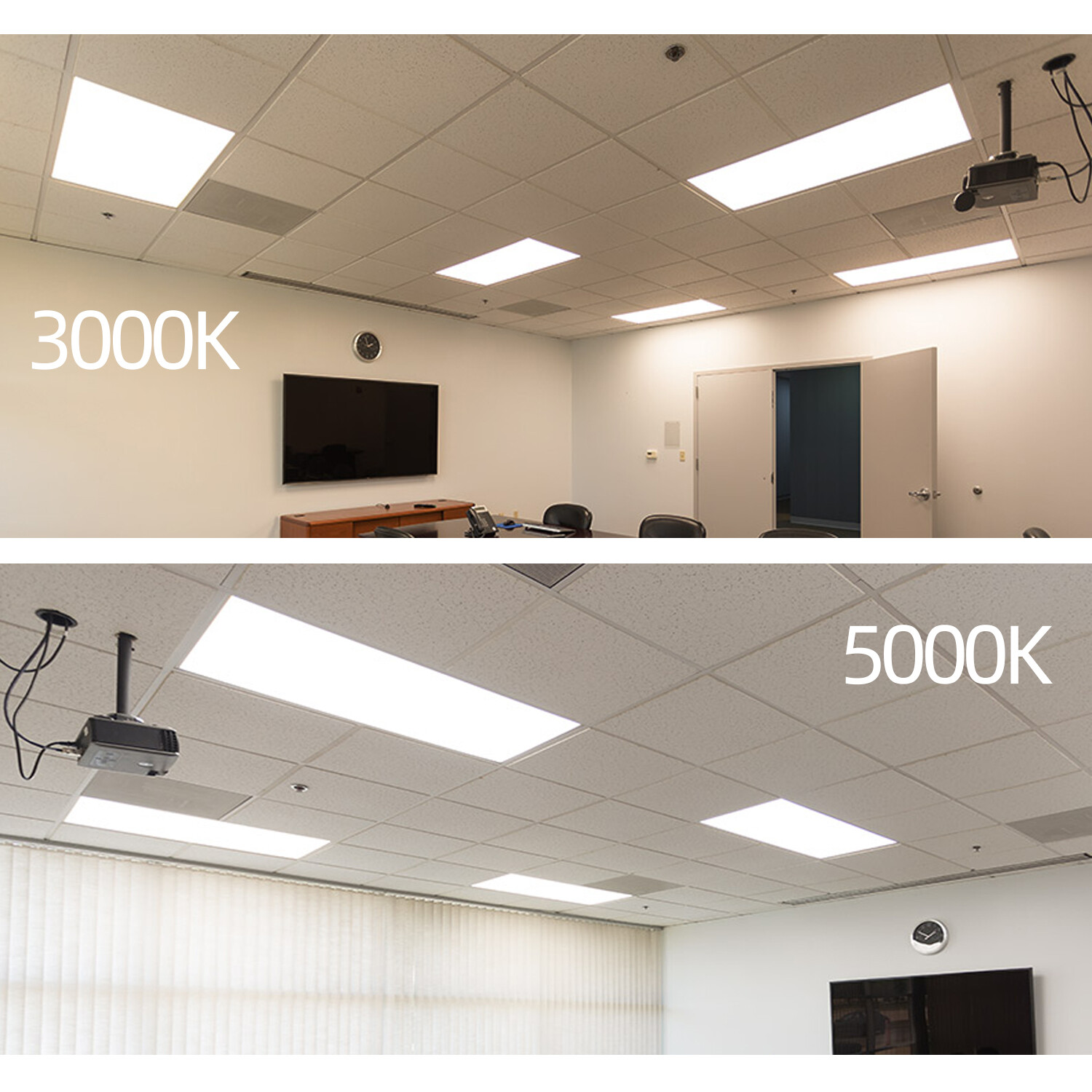 2x4 FT LED Ceiling Light,5000K Daylight White 75Watt 7800LM Flat Panel