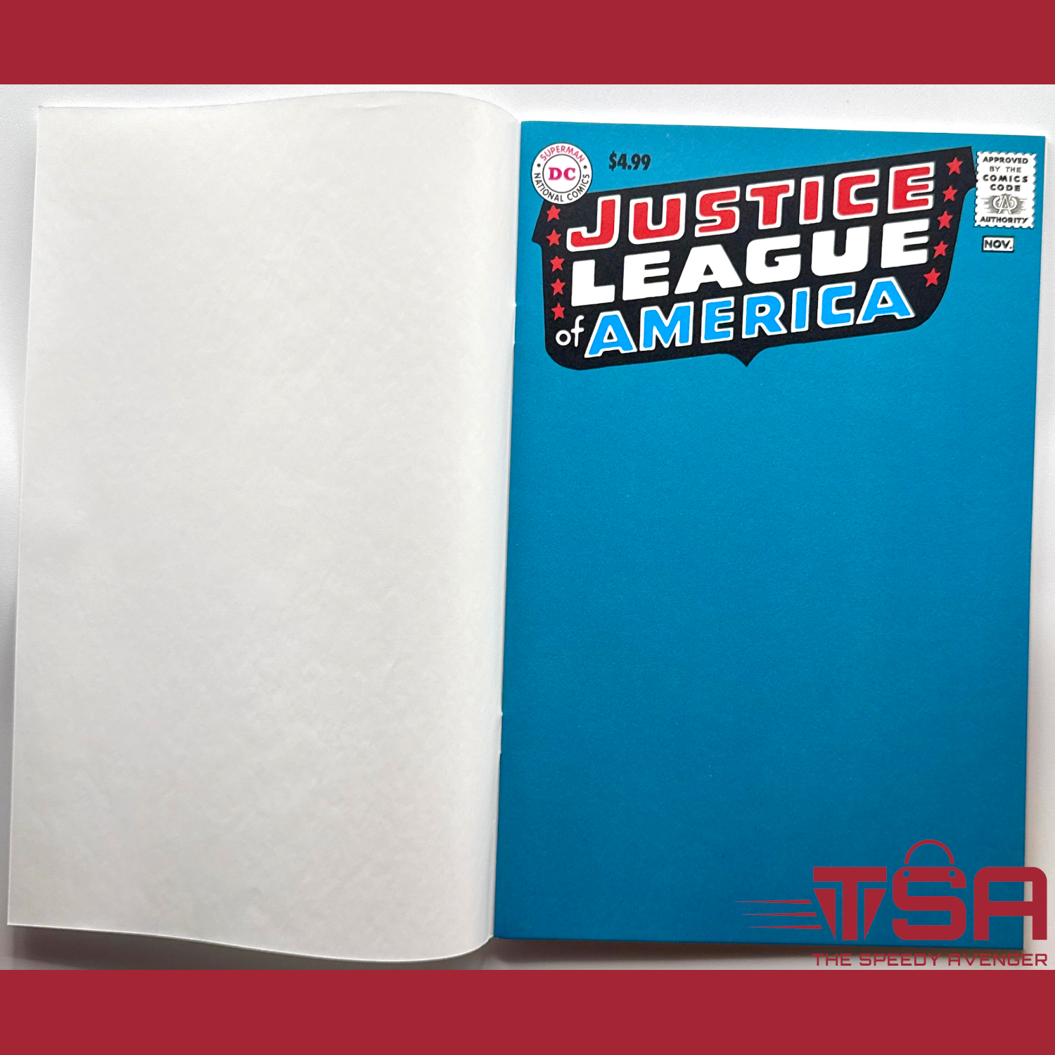 JUSTICE LEAGUE OF AMERICA #1 2024 Facsimile Blank Sketch Variant DC Comics