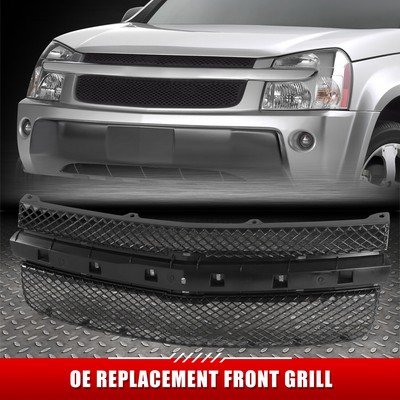 [Алмазная сетка] Для 05-09 Chevy Equinox Передняя решетка радиатора в стиле OE без хромированного молдинга