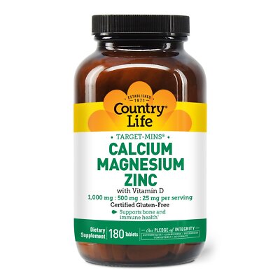 Country Life Cal-Mag-Zinc-D 180 Таблетка