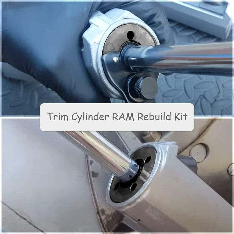 Trim Cylinder Ram Rebuild kit fit for Volvo Penta 872612 872837 3860881 Duo Prop