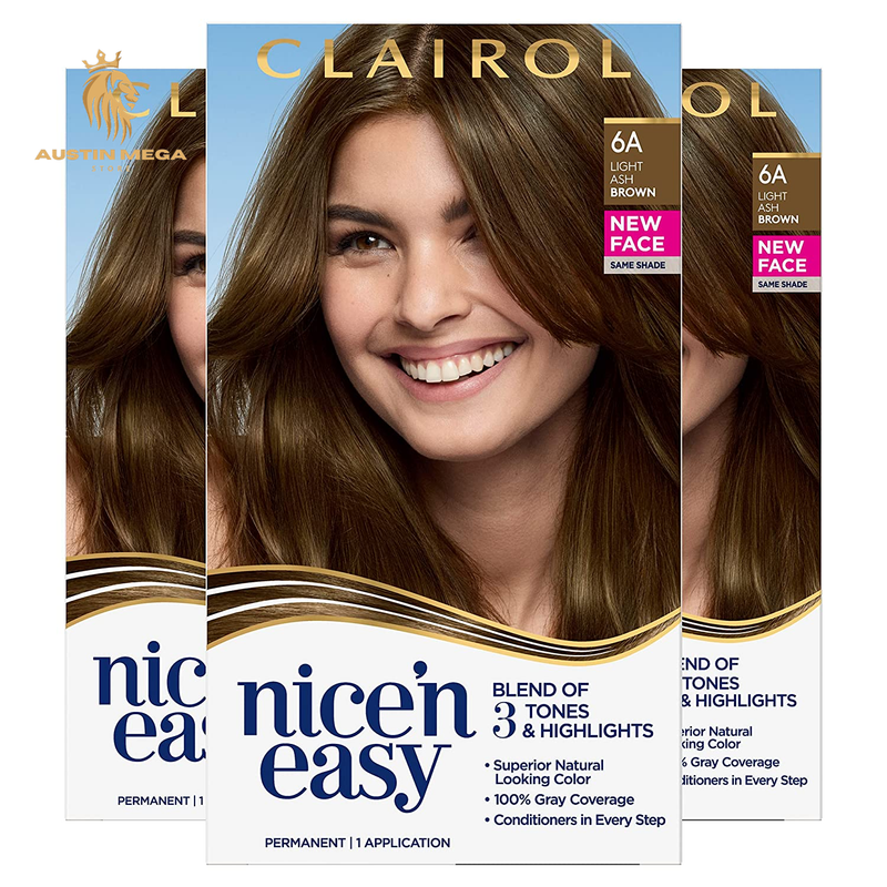 Clairol Nice'N Easy Permanent Hair Dye, 6R Light Auburn Hair Color, Pack of 1 **