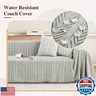 Nobildonna Sofa Cover Washable Soft Thicken Chenille Couch Cover with Tassel,Waterproof Sofa Slipcover for 2-3 Cushion Couch,Sectional Sofa,L-Shaped Furniture Protector Pet-Friendly,Gray 71
