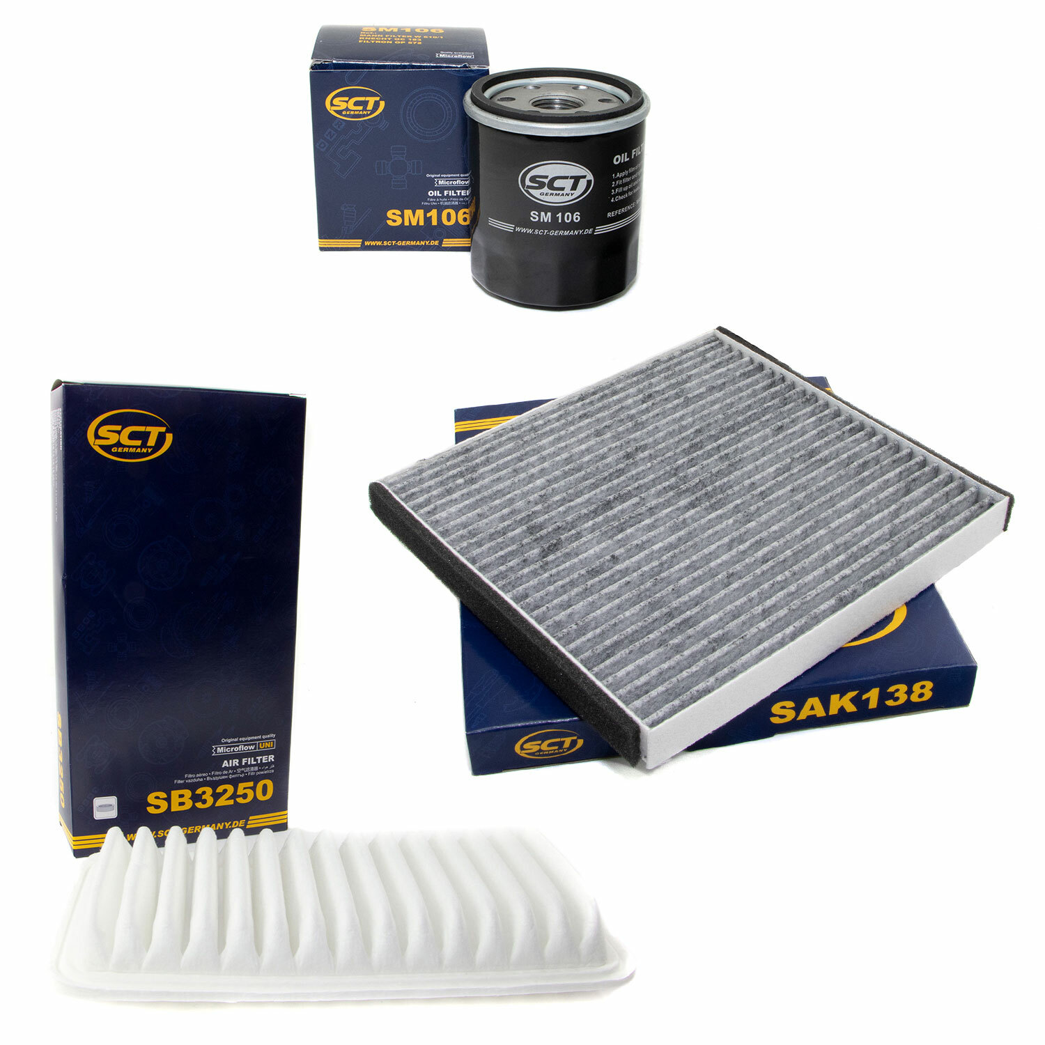 Inspektionspaket SCT Filter Set  für Toyota Corolla 1.8 Avensis 1.6 2.4 T25