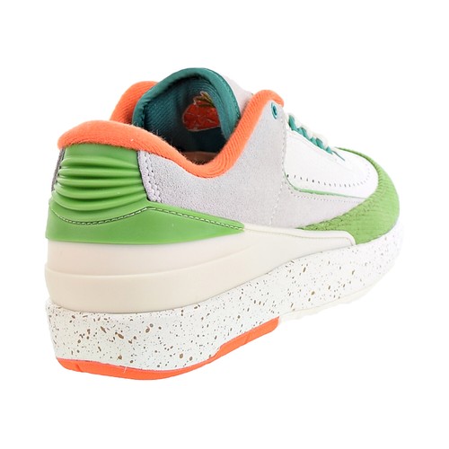 Pre-owned Nike Air Jordan 2 Retro Low "titan" Women's Shoes Sail-safety Orange Dv6206-183