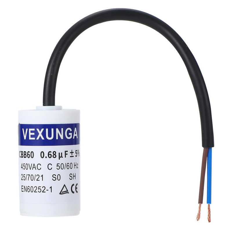 Capacitor 0.68Uf 450V for Air Compressor CBB60 50/60Hz ±5% 30X51Mm
