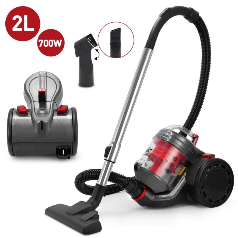 2l Vacuum Cleaner Lightweight Cylinder Powerful Compact Cleaning & Accessories