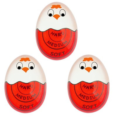 Color-Changing Egg Timers & Holder for Boiled Eggs