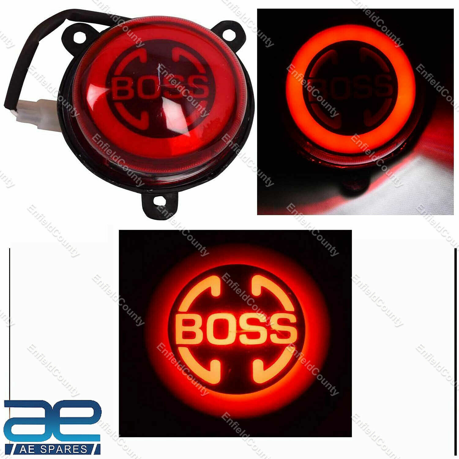 Led Tail Light With Boss Logo For Royal Enfield Classic 350 500 Desert Storm  
