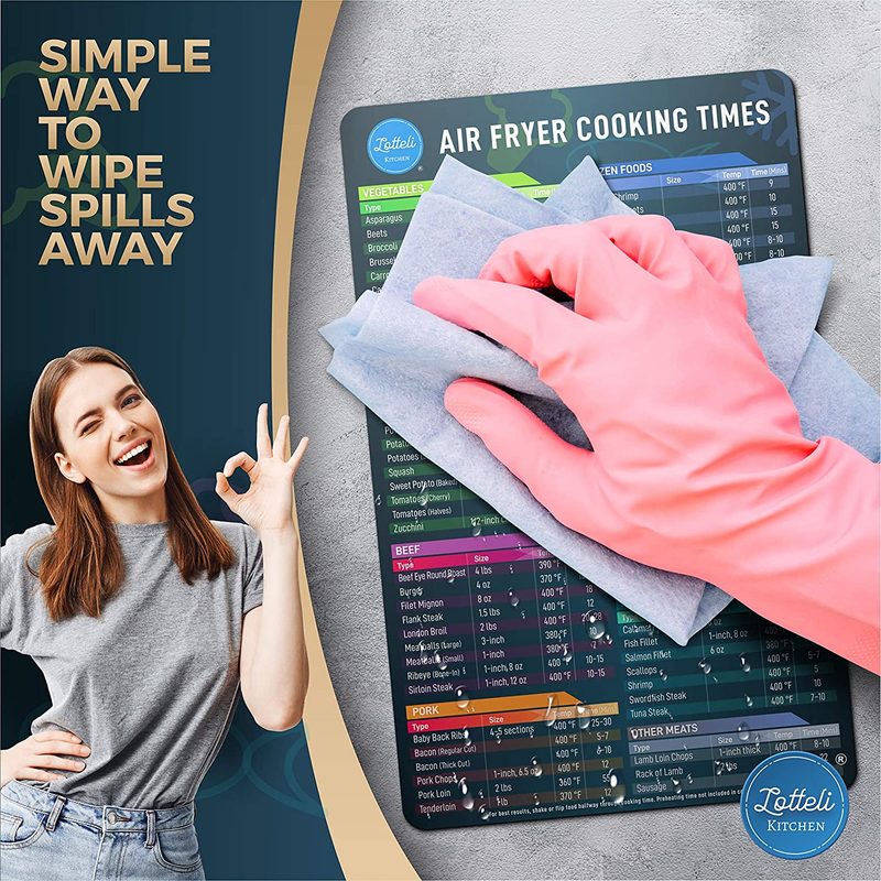 Air Fryer Magnetic Cheat Sheet Set, Air Fryer Accessories Cook Times, Airfryer A