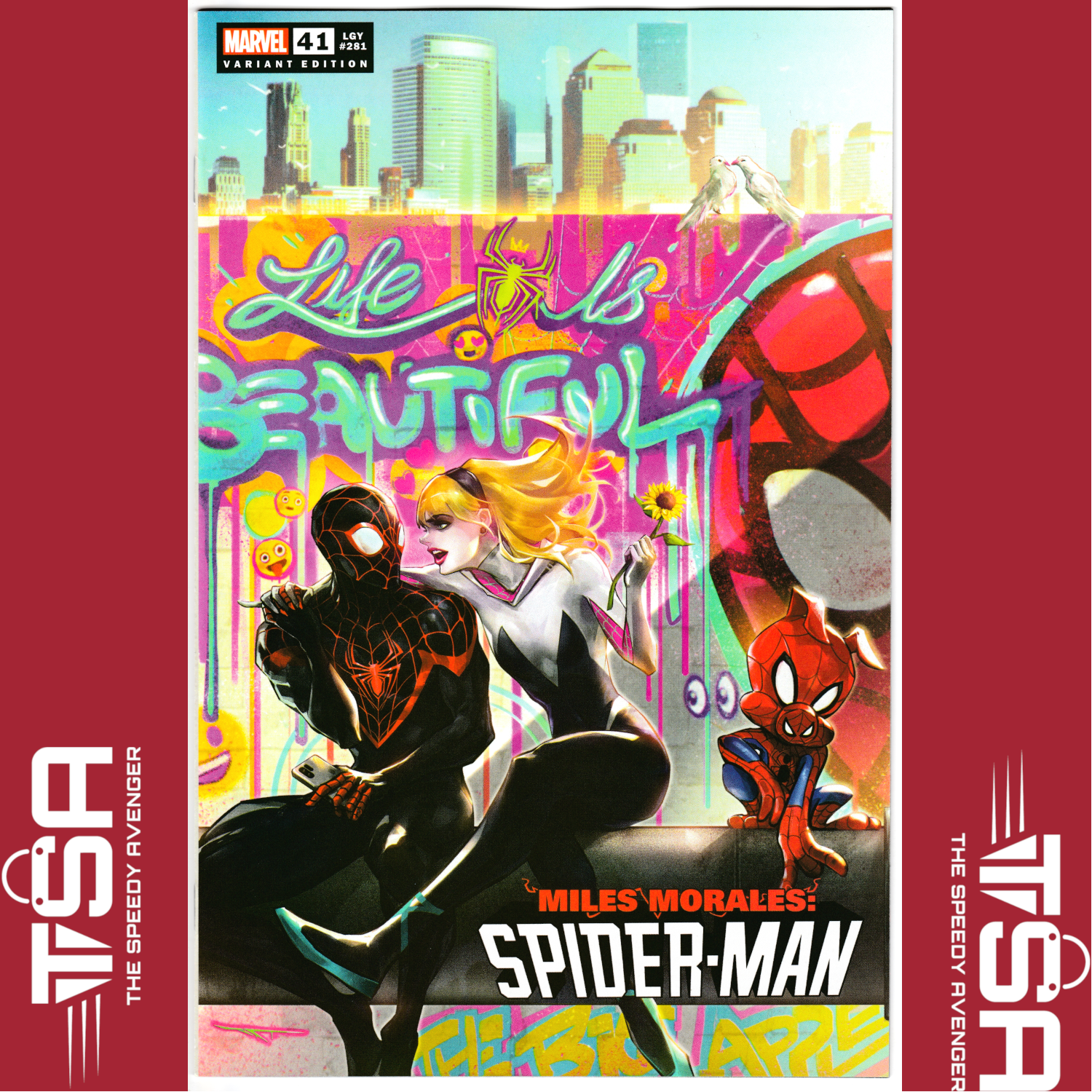 MILES MORALES SPIDER-MAN #41 Ivan Tao Life Is Beautiful Variant Limited 3000!