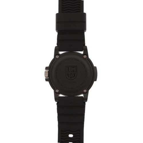 Pre-owned Luminox Xs.0321.l Men's Leatherback Sea Turtle Giant Series 44mm Watch, Black
