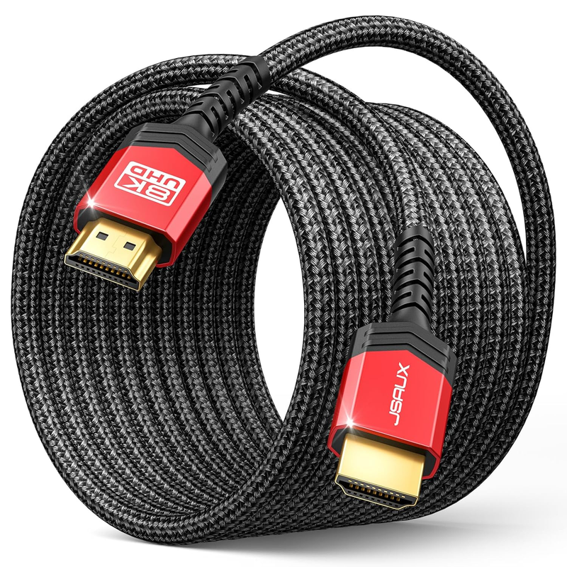 8K HDMI Cable 15FT, Ultra High Speed HDMI 2.1 (8K@60Hz 7680x4320, 4K@120Hz), 48G