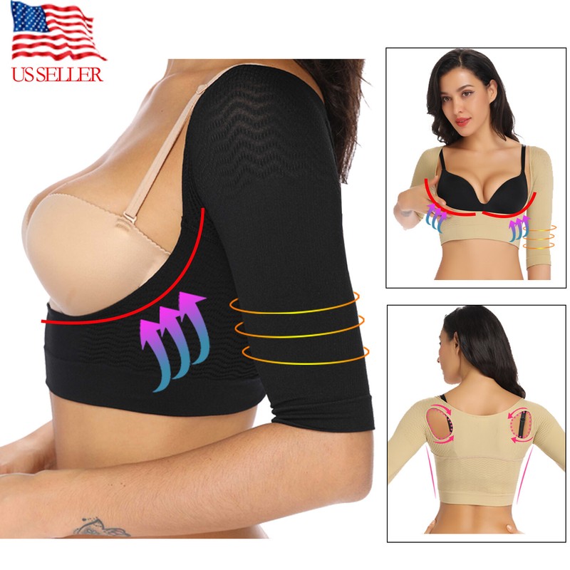 Women Back Corrector Upper Arm Trimmer Body Shaper Sleeve Shaping Shapewears Top