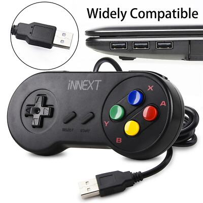 Retro USB Wired N64 Controller SNES Gamepad Joystick For PC MAC Raspberry Pi 3