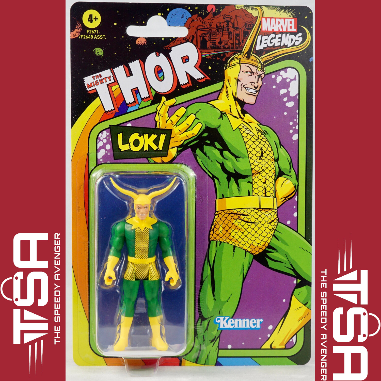 NEW‼️ Retro Marvel Legends Loki Vintage Kenner Action Figure Wave 4