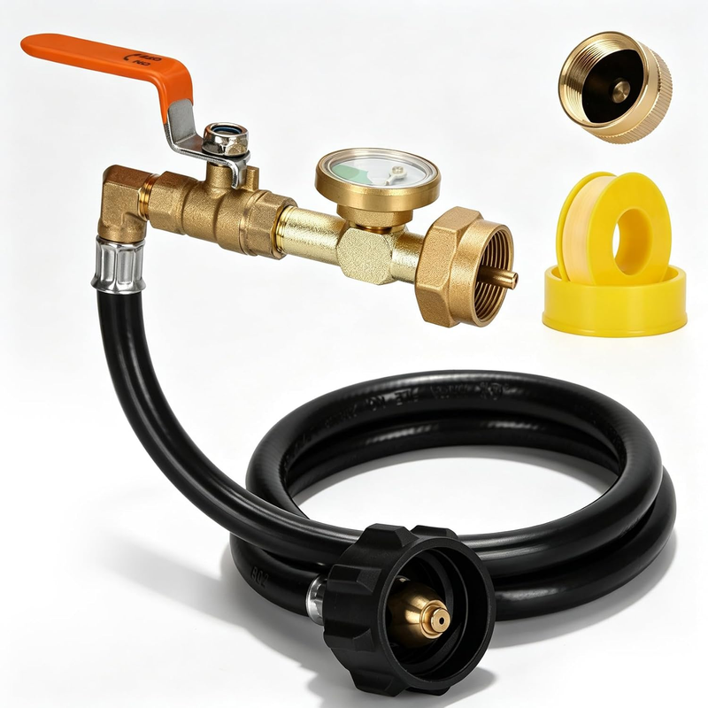 Azdele [New Updated Propane Refill Adapter Hose 36’’ Propane Extension Hose with