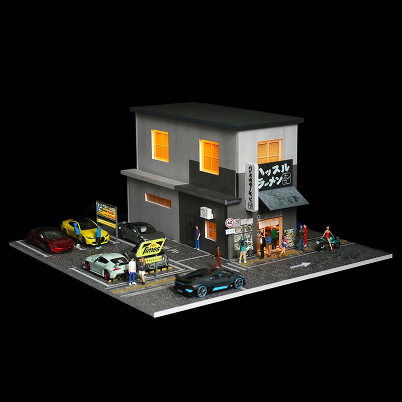 1:64 Scale LED Garage Display Case Diorama for Hot Wheels Matchbox