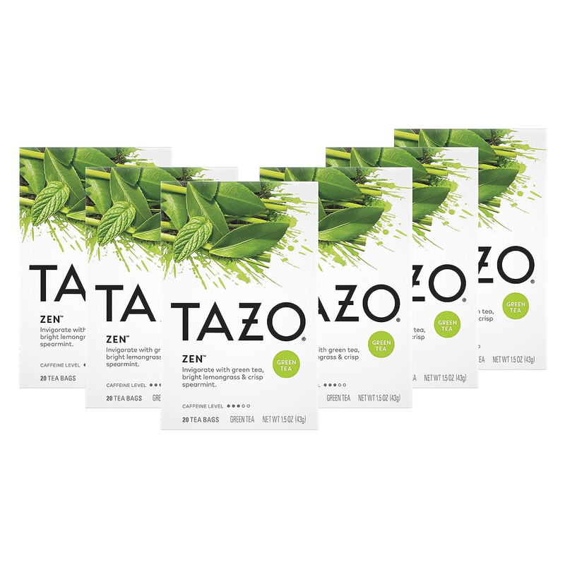 Bags, Green Tea, Zen, 20 Count (pack Of 6)
