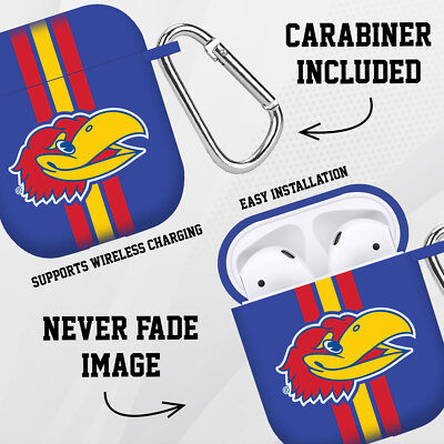 Kansas Jayhawks HD Case Cover for Apple AirPods Gen 1 & 2