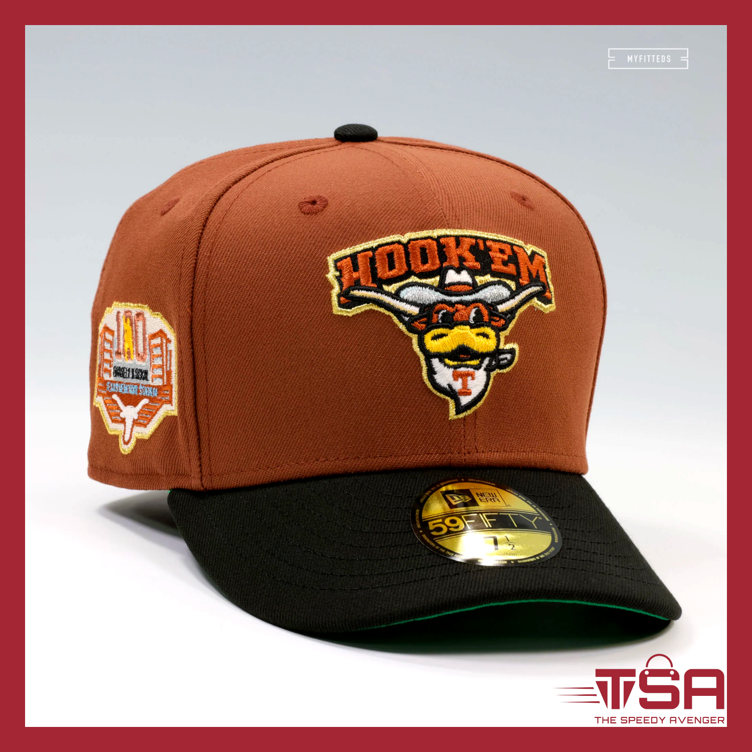 SZ 7 1/4 MyFitteds University of Texas Longhorns Hook'Em New Era Hat Cap New