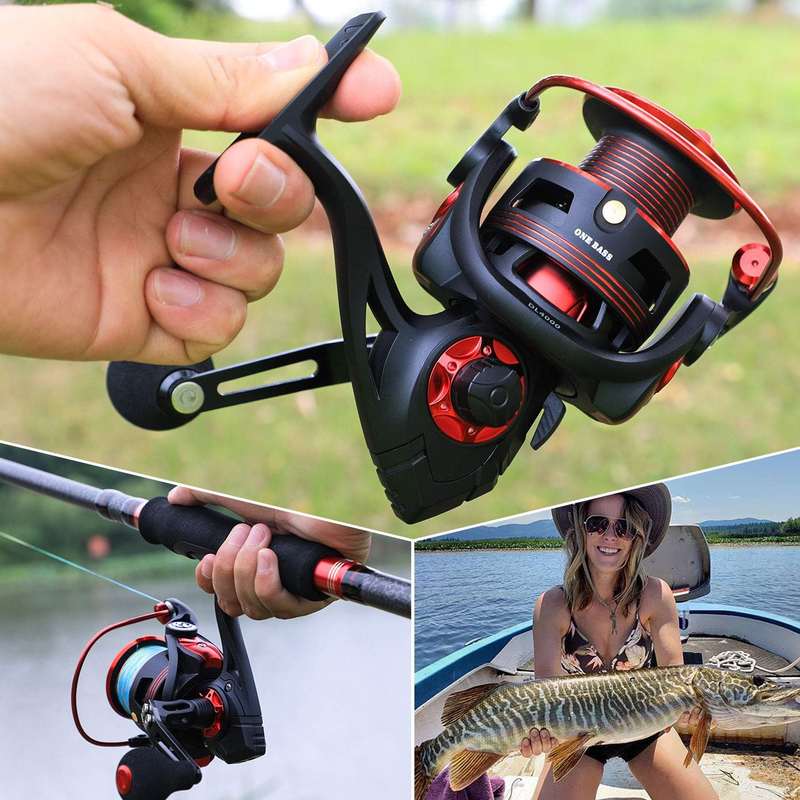 Fishing Reels Light Weight Saltwater Spinning Reel - 39.5 LB Carbon Fiber Drag,1