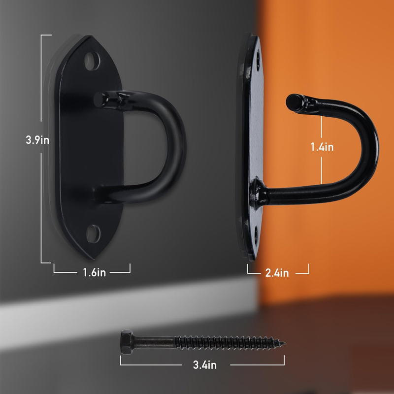 Resistance Band Wall Hooks, Workout Wall Mount Anchors, Ceiling Mounted Hook