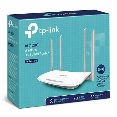 TP-Link Archer C50 IEEE 802.11ac Ethernet Wireless Router 