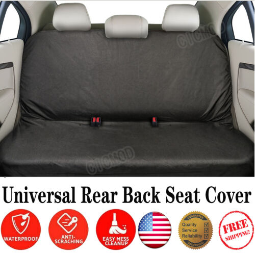 Pet Seat Cover Waterproof Dog Cat Rear Back Seat Protector F