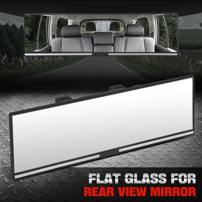 Универсальное 11-дюймовое плоское внутреннее зеркало заднего вида с клипсой для автомобилей/грузовиков/внедорожников