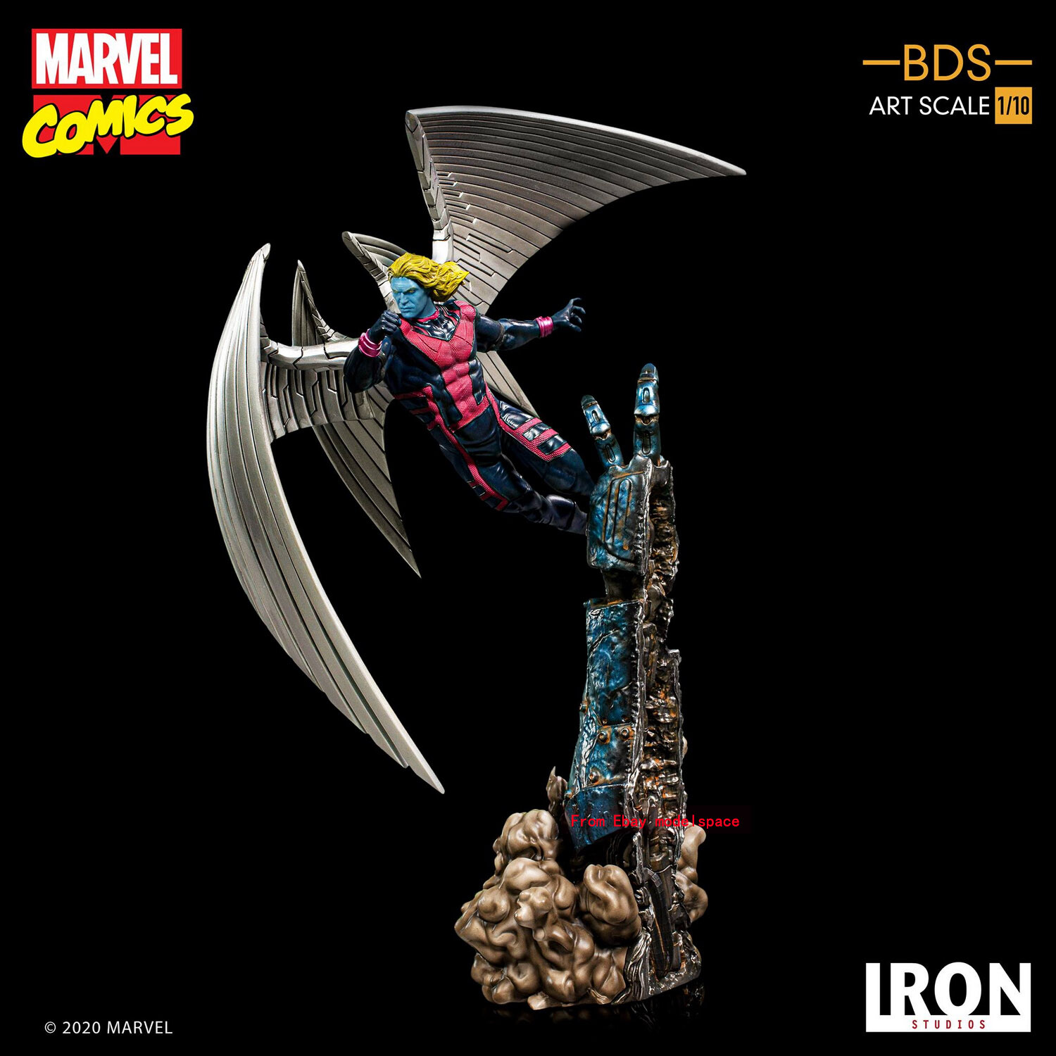 IRON STUDIOS 1/10 X-Men Archangel Marvel Comics Figure Statue in