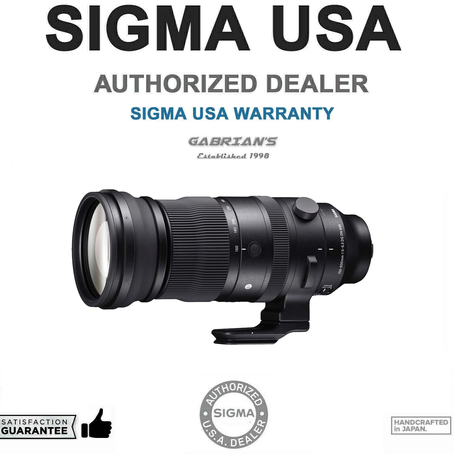 Sigma Photo 150-600mm f/5-6.3 DG DN OS Sports Lens for Sony
