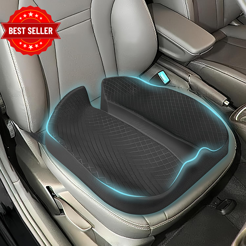 Black Heightening Car Seat Cushion Pad for Long Time Driving,Gaming Chair Office