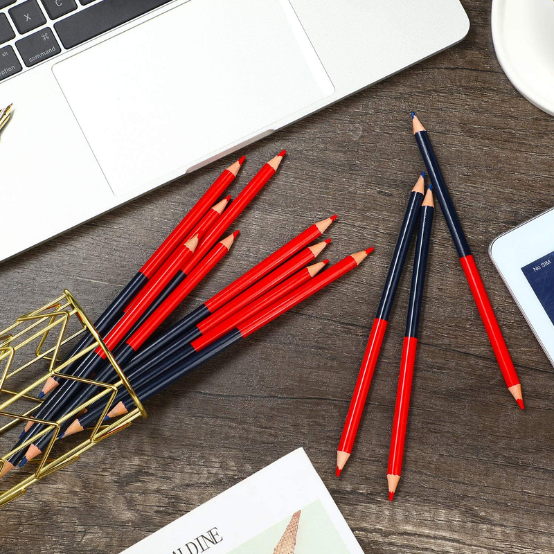 Red and Blue Pencils Checking Pencils Double Ended Colored Erasable Pencils
