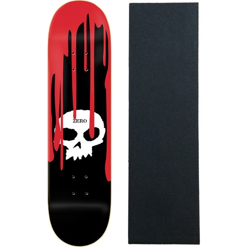 Zero Skateboard Deck Single Skull with Blood 8.25