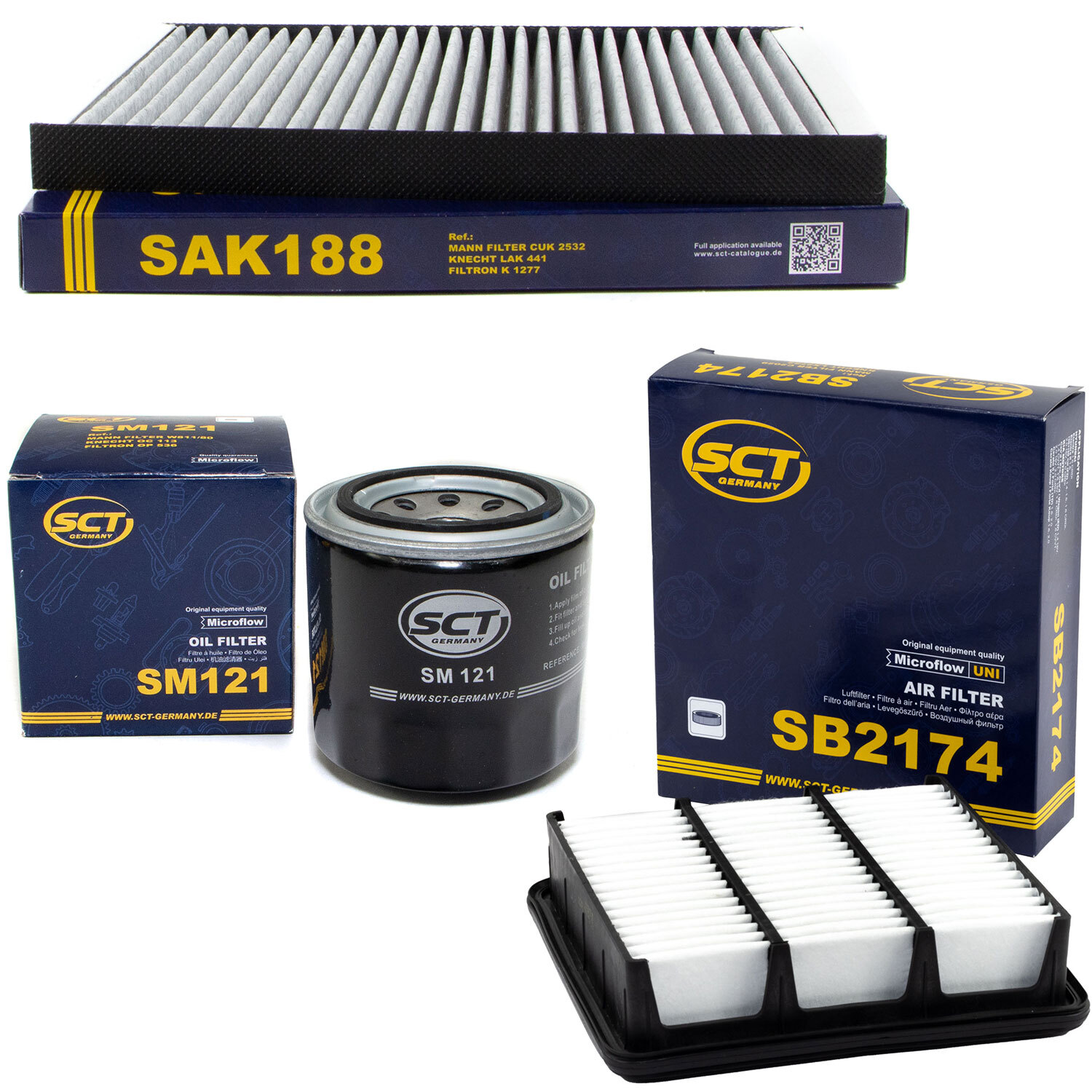 Inspektionspaket Filterset SCT für Hyundai i30 KIA Cee D Pro Cee D 1.4 1.6 2.0