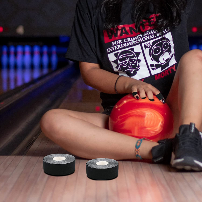 Set of 2 Rolls Bowling Finger Tape Thumb Tape Elastic Bowling Ball Thumb Tape Pr