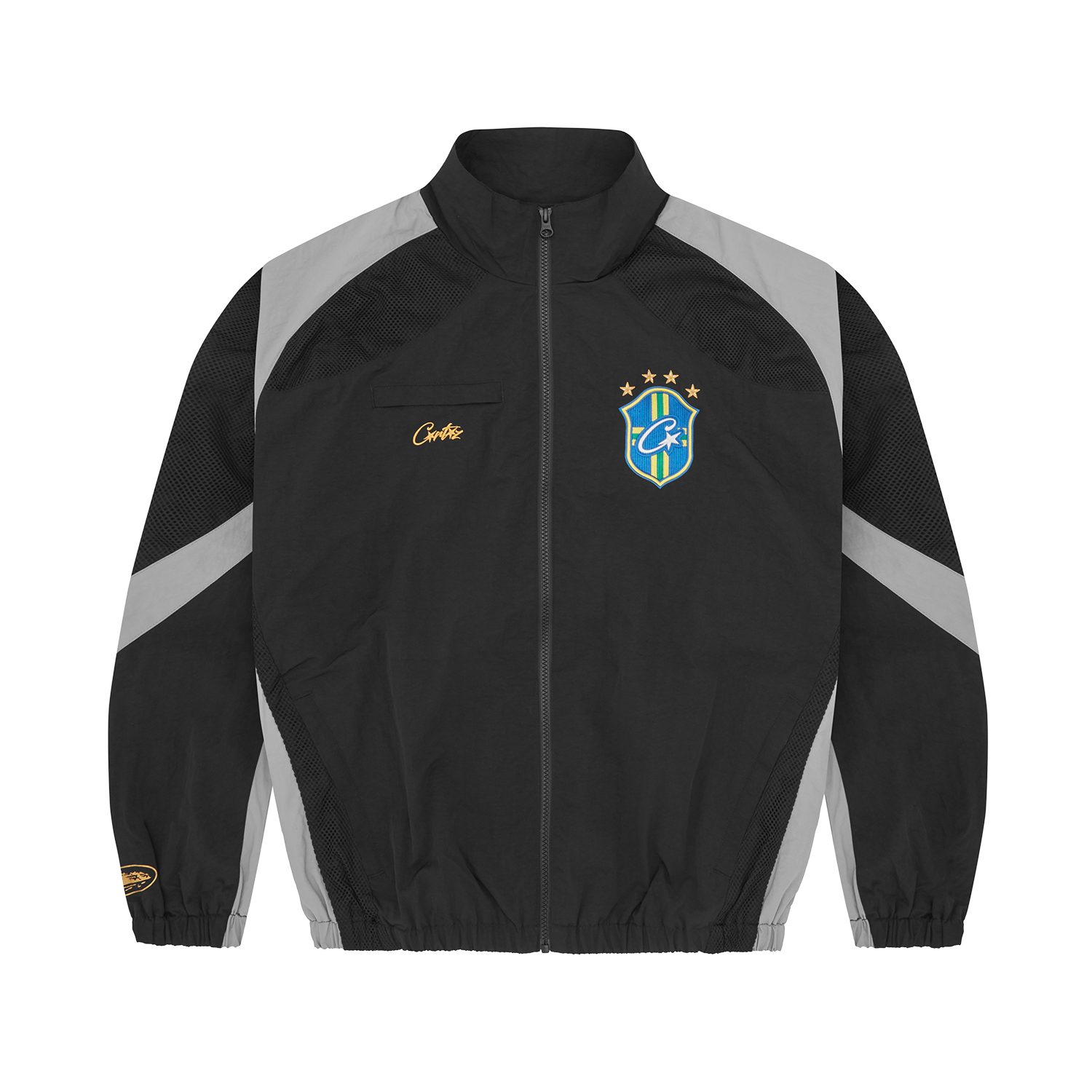 Corteiz CRTZ OLYMPIC SHUKU JACKET - BRASIL [BLACK/GREY Corteiz CRTZ OLYMPIC SHUKU JACKET - BRASIL [BLACK/GREY