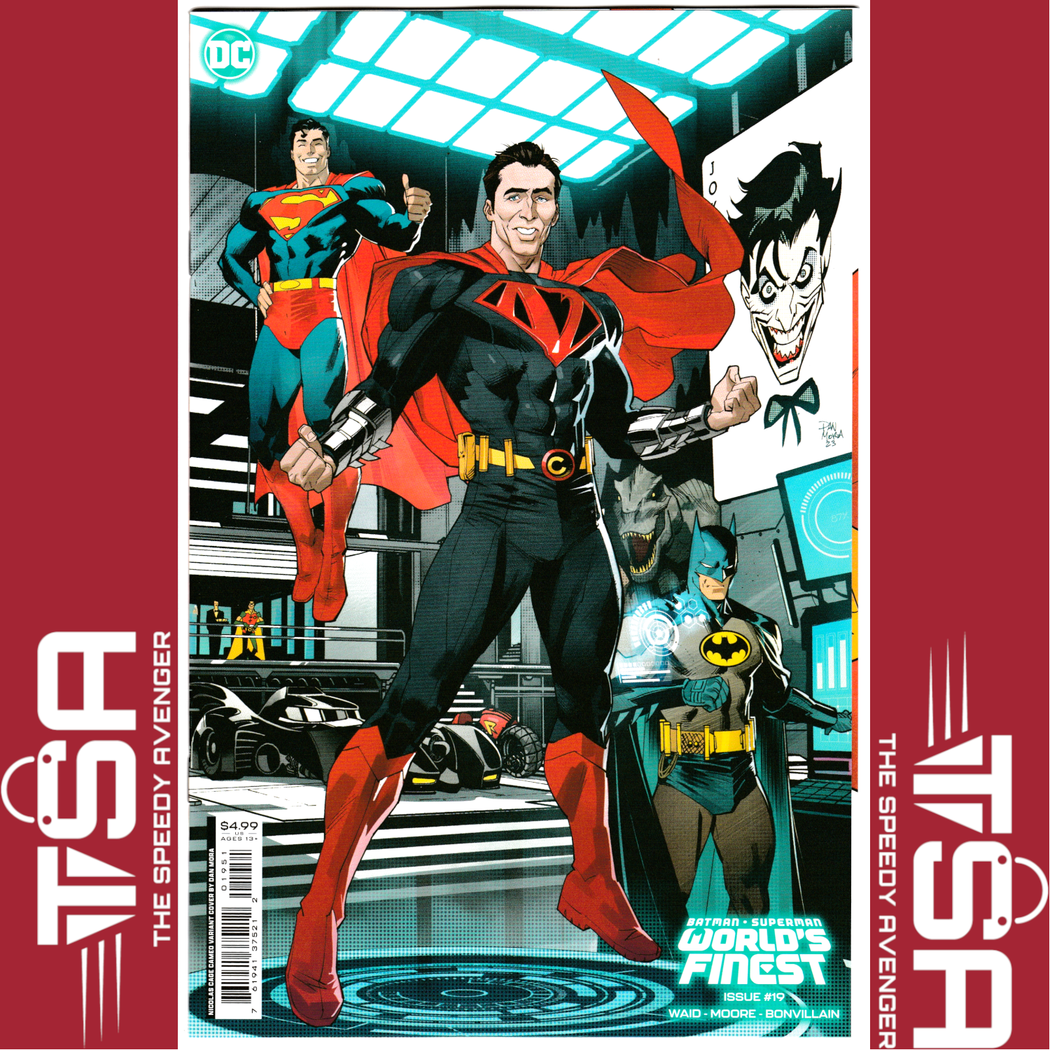 BATMAN SUPERMAN WORLD'S FINEST #19 Dan Mora Super-Variant NICOLAS CAGE COVER! DC