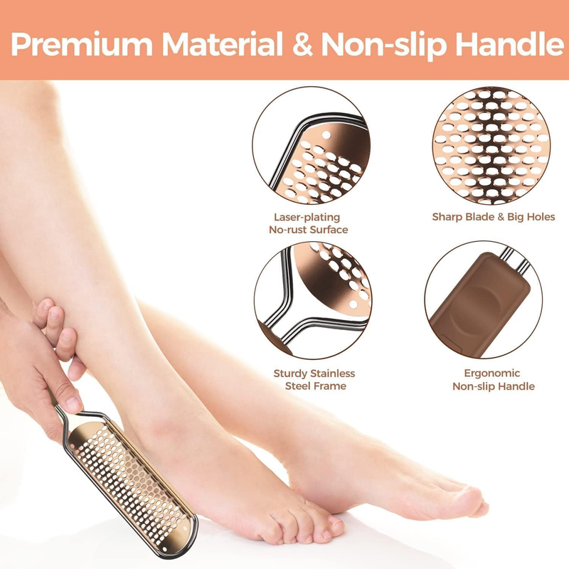 Foot Scrubber Foot File Callus Remover - Pedicure Stainless Steel Colossal Foot