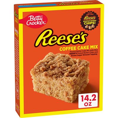  REESE'S Peanut Butter Coffee Cake Mix with Brown Sugar Streusel To